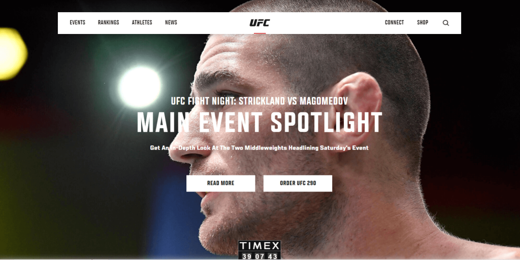 UFC official website